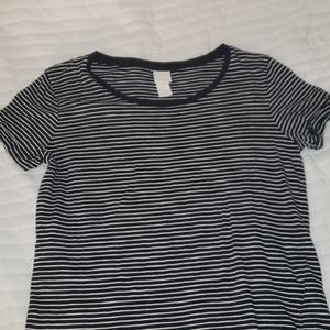 H&M Womens Striped T-Shirt
